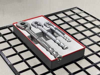 Gridfinity Blue-Point Ratchet Tray