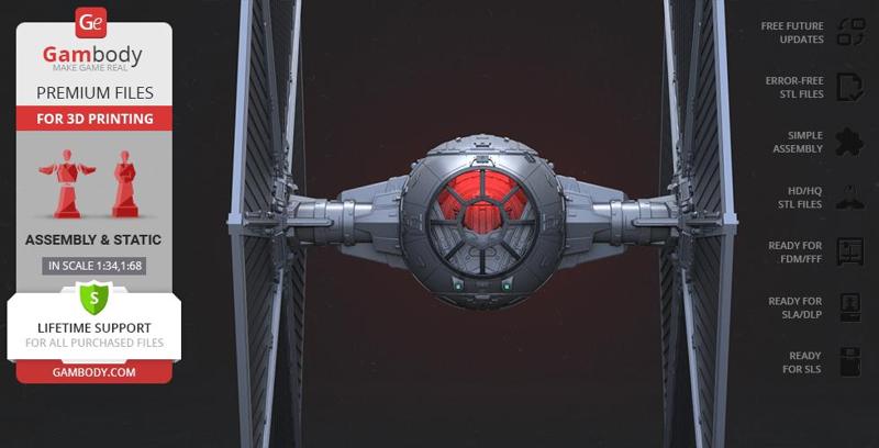TIE Fighter 3D Printing Model | Assembly