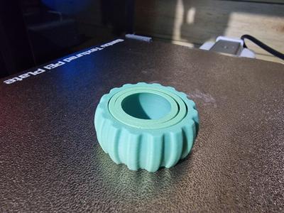 Fidget Spinner - 3 Ring - Pumpkin
