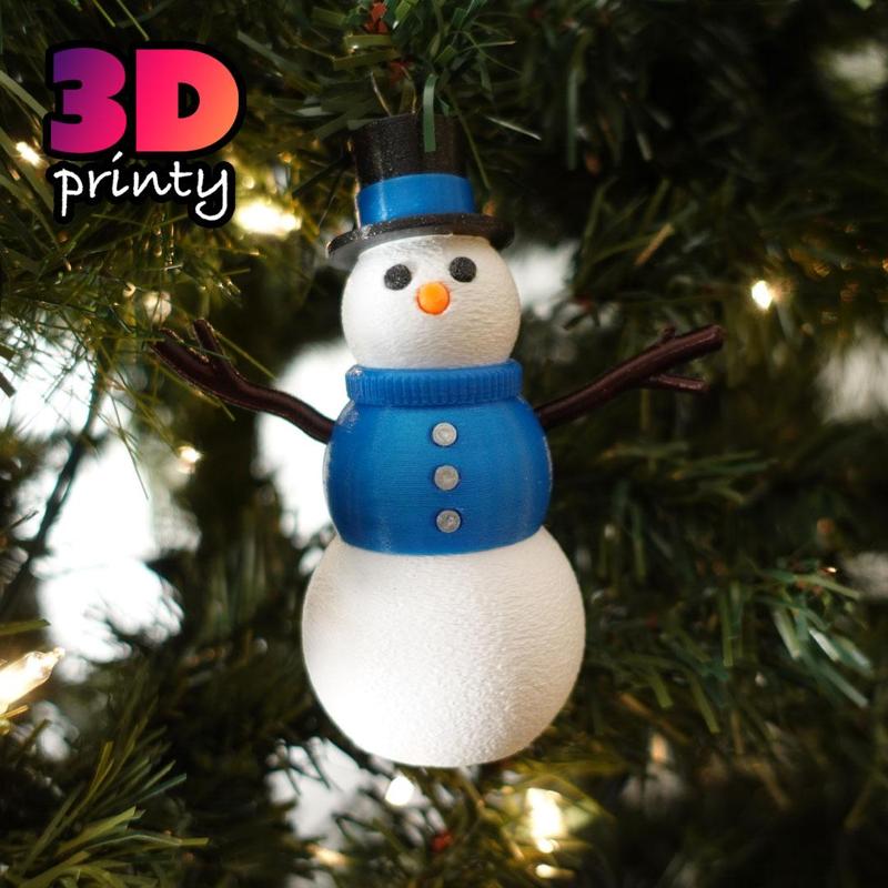Articulated Snowman Fidget Ornament