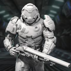 Doom Slayer STL files for 3D Printing | Assembly Model