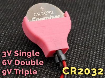CR2032 Coin Cell Battery Holder   