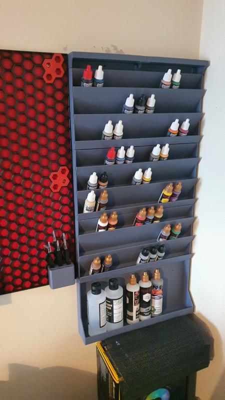 Modular Paint Rack for Valejo, Army Painter and similar bottles