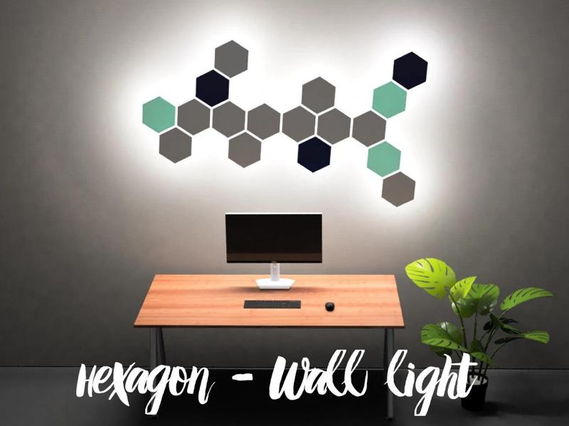 Hexagon Wall Light