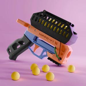 The Hippo_V1 // Nerf Rival 22 Hopper-fed string blaster   