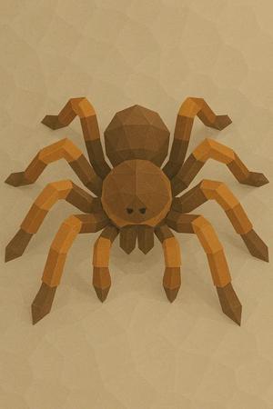 Araña Low Poly   