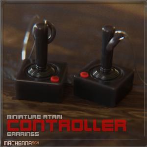 Miniature Atari Controller Earrings