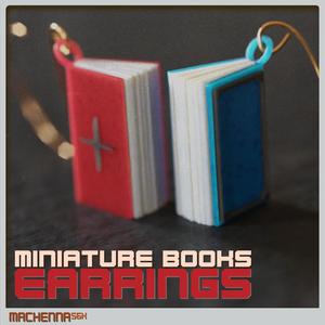 Miniature Book Earrings