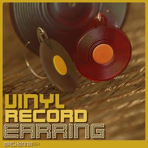 Vinyl Record Earring | 80s Retro