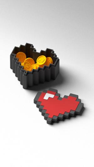 Pixel Heart Box - Valentine's Day gift box