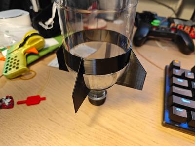 Water Rocket Fin for 888ml cola bottle