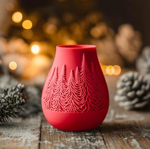 Snowlit Vase for Cute Christmas Home Decor
