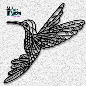mandala hummingbird wall art 