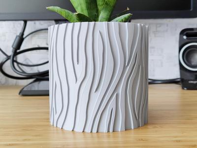 Zebra Plant Pot and Planter - Vase mode design