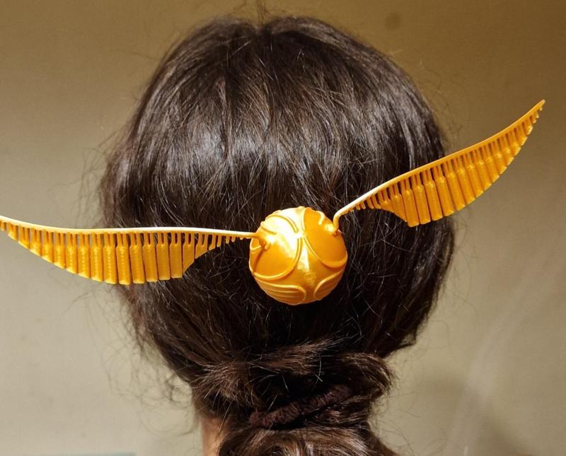 Harry Potter Snitch hair scrunchie hair clip 