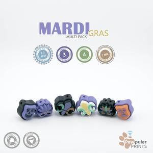 Mardi Gras Multi-Pack - Fidget Keychain [Private Use Only]