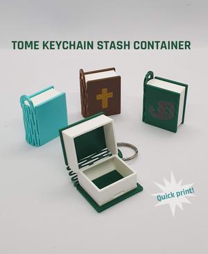 Tome Keychain Stash Container