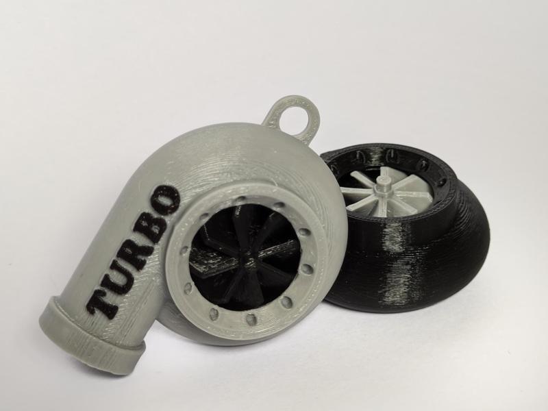 Spinning Turbo Keychain Whistle
