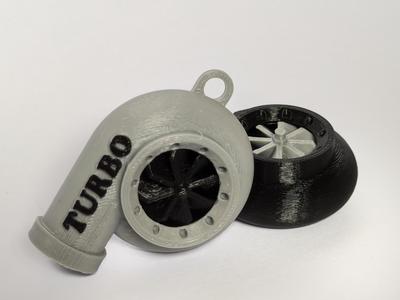 Spinning Turbo Keychain Whistle