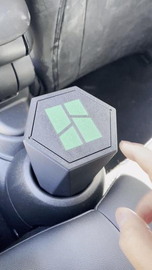 Self Closing Cup Holder Trash Bin