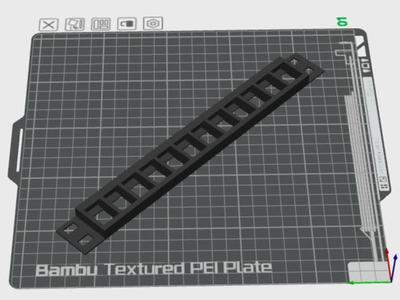 10 inch patch panel - 12 keystone module (1/2 U)