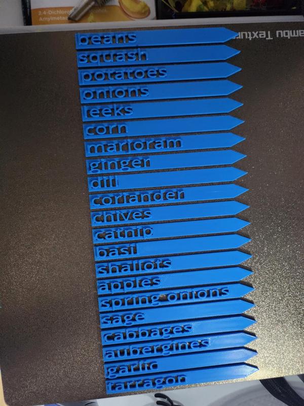 Herbs plant markers