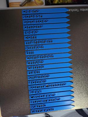 Herbs plant markers