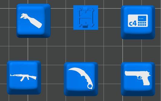 Counter strike keycaps