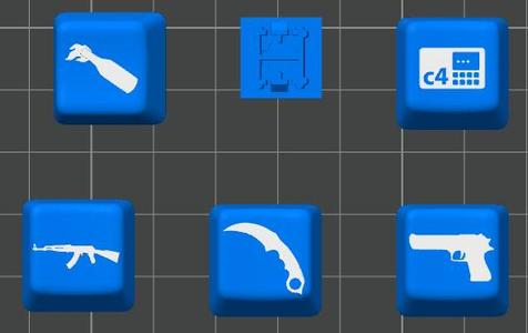 Counter strike keycaps