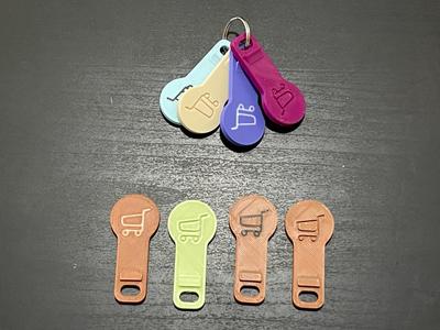 Trolley Keyring - British Pound (GBP)