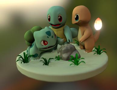 Pokemon Kanto Starters