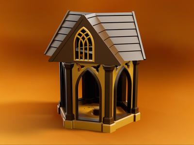 Gothic Bird Feeder - Fully Printable