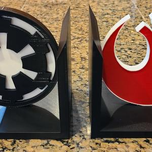 Empire and Rebel StarWars Bookend