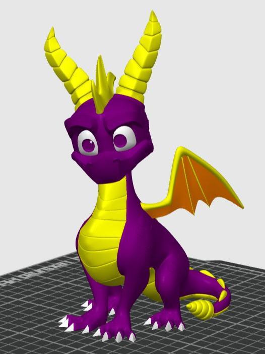 Spyro Statue multicolor 