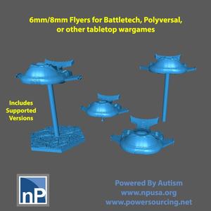 Battletech - Polyversal (6mm-8mm) Flyer