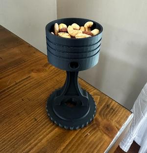 Piston Cup Coaster + Snack Container