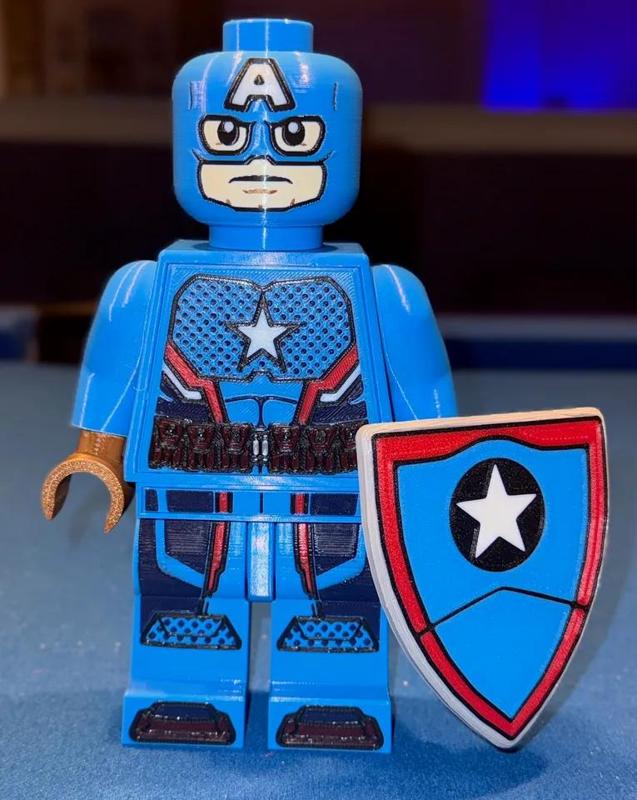 Captain America Brick MegaFigure  (5:1 scale)