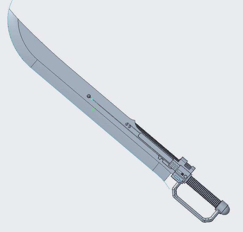 Imperial Guard Officer Power Sword Cosplay Prop