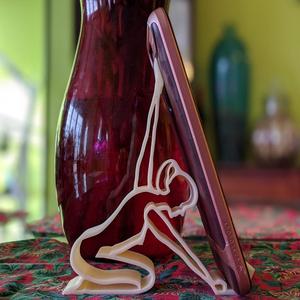 Kneeling Girl Phone Stand