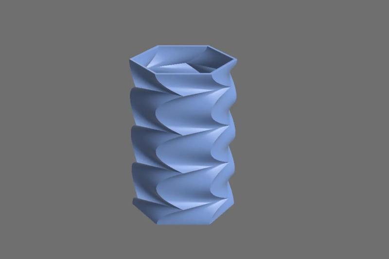 Vase 100 – Horizontal 3D Swirl