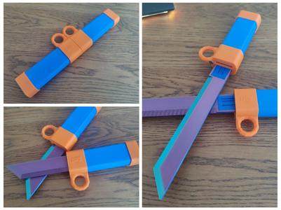 Retractable Double Wakizashi