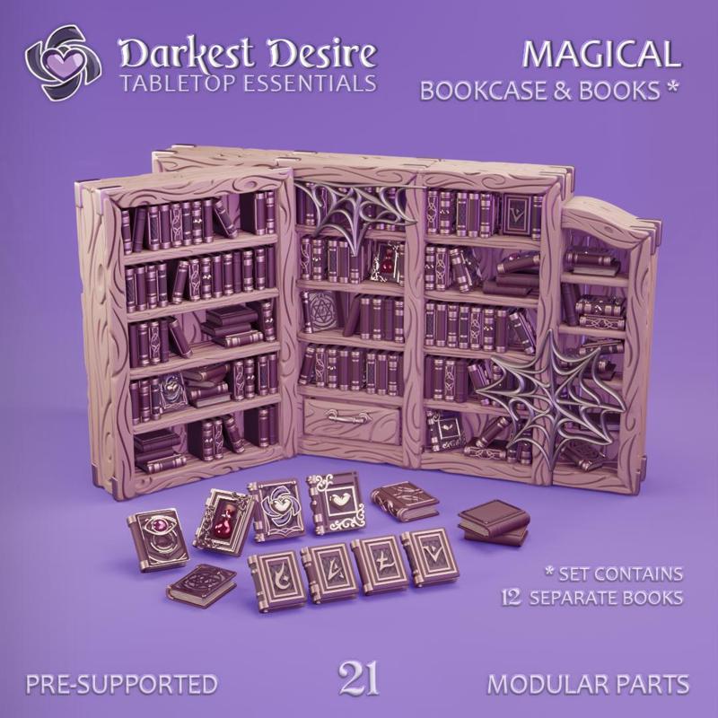 Magical Bookcase & Books