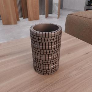 3D Tire Pen Holder for Desk with Stl Files & Cute Pen Holder, 3D Printing, Desk Pen Holder, Pencil Holder, 3D Printed Decor