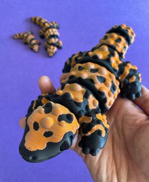 little gila monster — articulated flexi print-in-place fidget animal