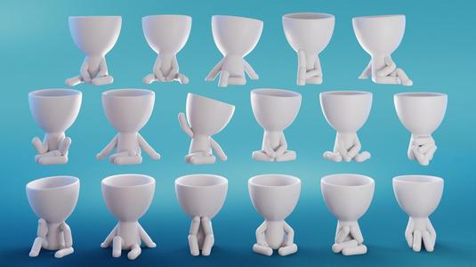 Robert Plant Set 17 Poses – ready to print by TIXEN 3D Model Collection