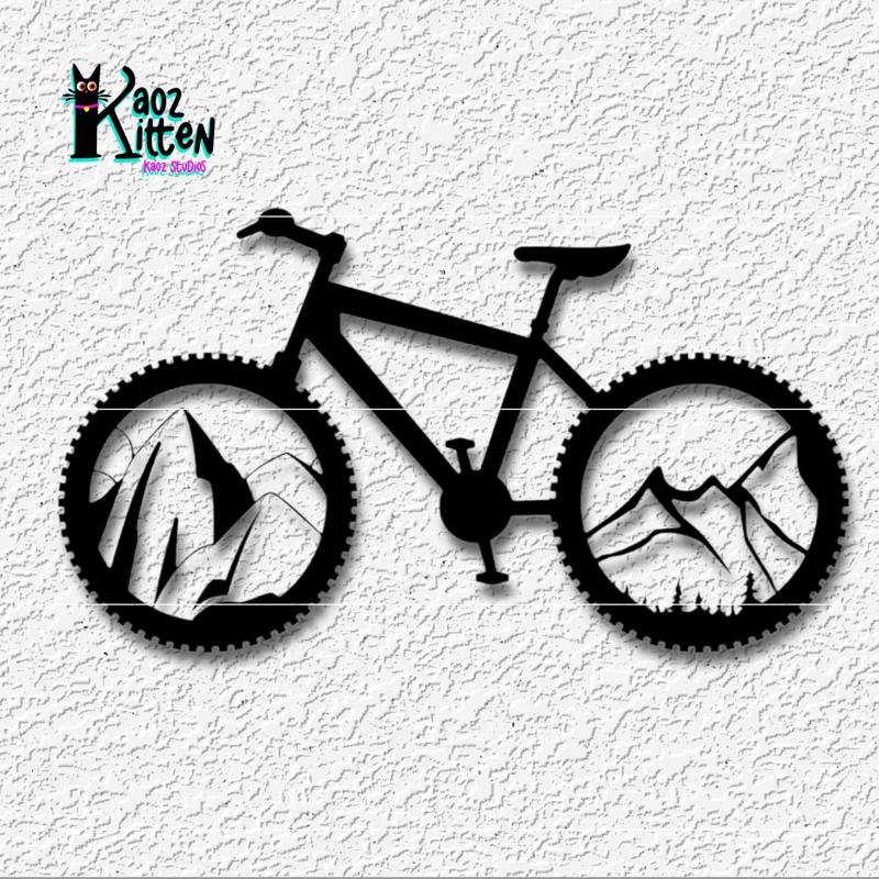 mountain bike wall art outdoor biking decor