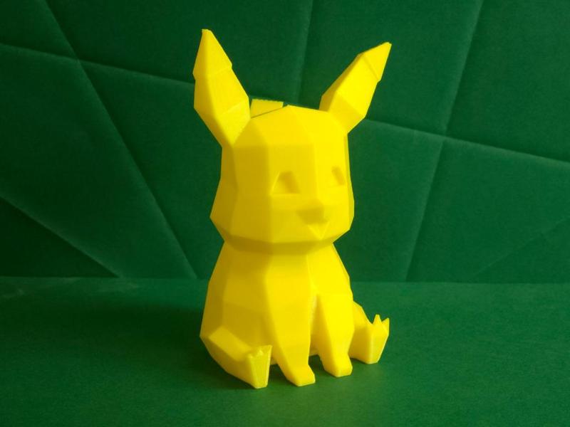 Pikachu cute low-poly Pokemon