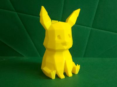 Pikachu cute low-poly Pokemon