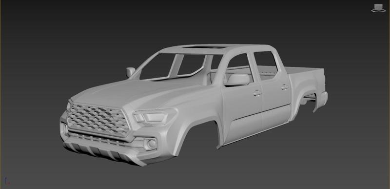 Toyota Tacoma 2020 Body For Print