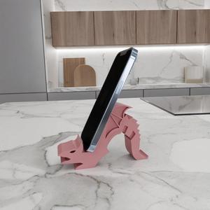 3D Dragon Phone Stand or Holder for Accessories with Stl Files & Cell Phone Holder, 3D Printing, Phone Stand For Desk, 3D Printed Decor